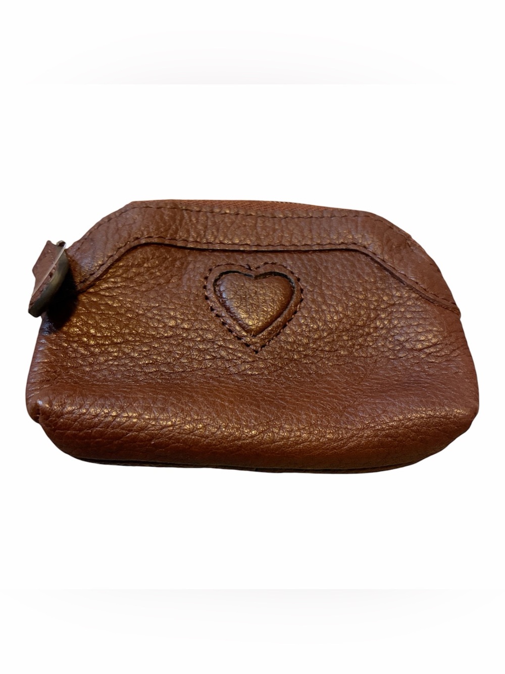 Brighton vintage  Leather Heart Accent Women's Coin Pouch